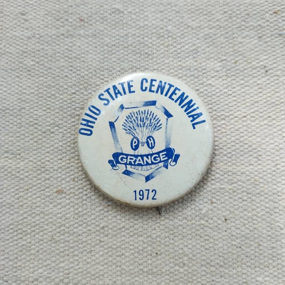 Ohio state Centannial grange 1972 lapel pin 508